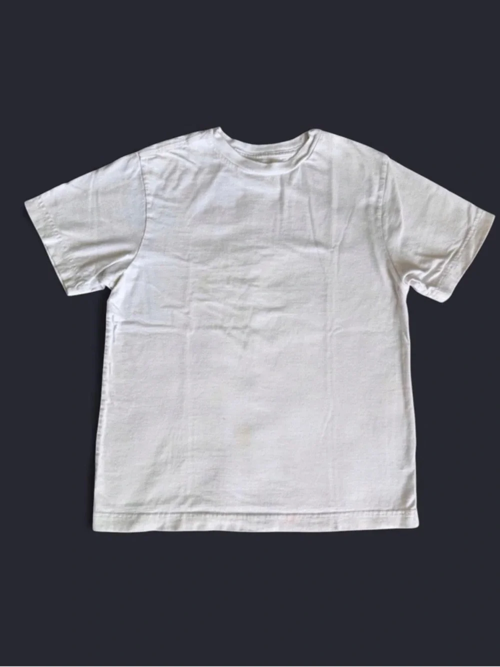 Old Navy Kids White Cotton Tee - Size M (8) - Play Condition